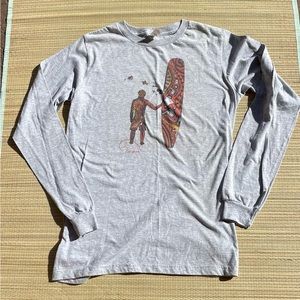 Surfer longboard surfboard Manakua  design T Hawaii Men’s small long sleeve